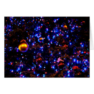 Cartão Fulgor azul do feriado