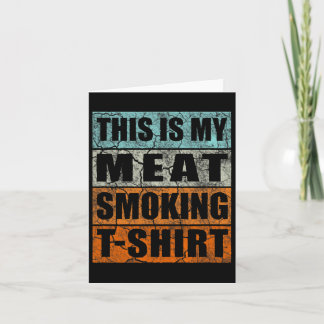 Cartão Fumante De churrasco Considerado Retroativo - Vint