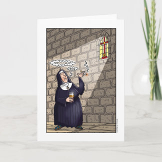 Cartão Fumo santamente!