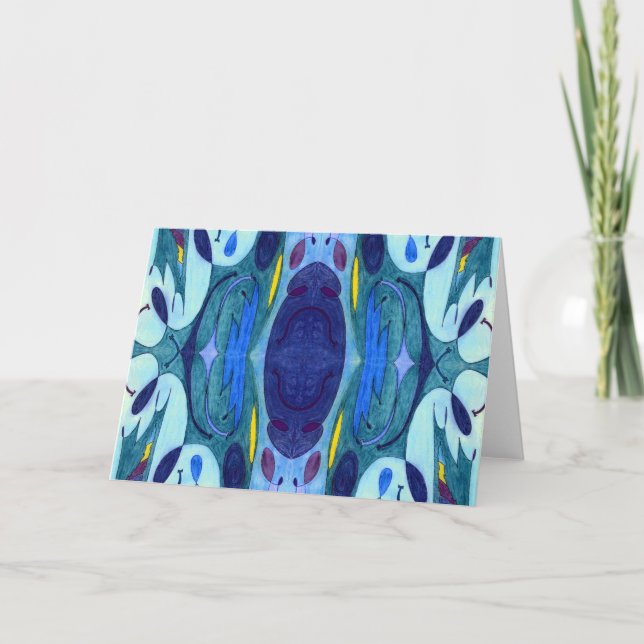 Cartão Fumos azuis (Frente)