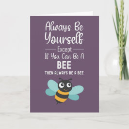 Cartão Fun Bee Lover Cards Insect Bees Garden Sunflower