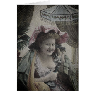 Cartão Fun Keeping in Touch Call Me BFF Friends antique 