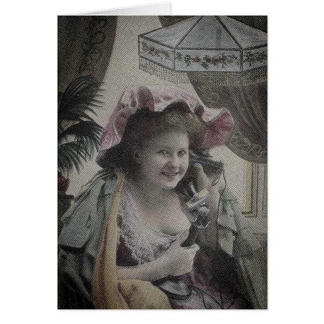 Cartão Fun Keeping in Touch Call Me BFF Friends antique  (Frente)