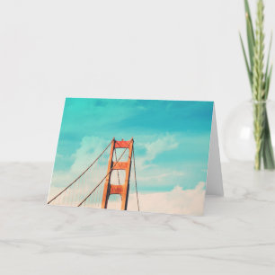 Cartão Fun Retro San Francisco Photo Greeting Card