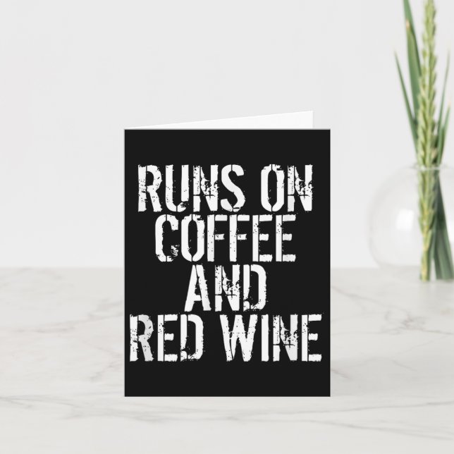 Cartão Funciona À Base De Café E Vinho Tinto  (Frente)