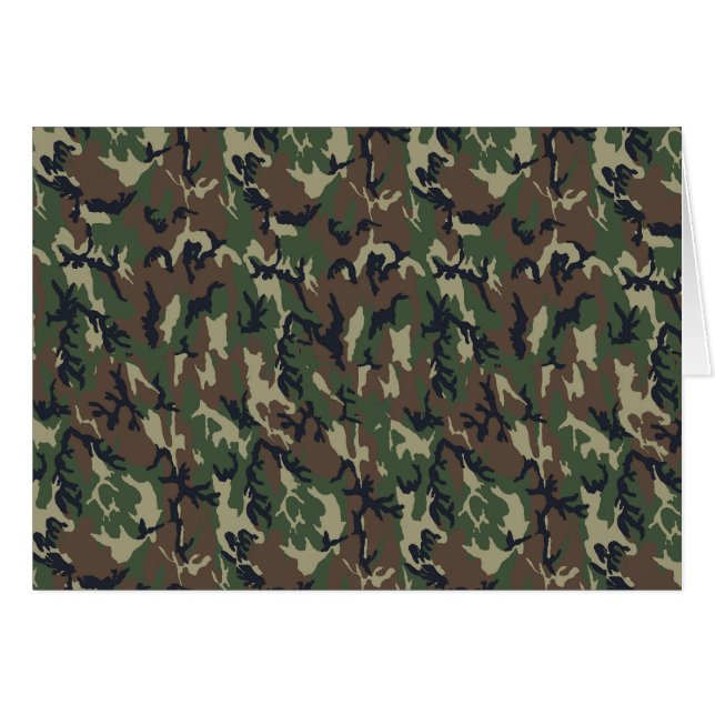 Cartão Fundo da Camuflagem Florestal Militar (Frente Horizontal)