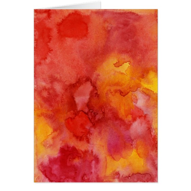 Cartão Fundo da pintura da aguarela (Frente)