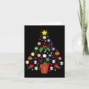 Cartão Fundo de árvore do Enfeites de natal do Jogador de