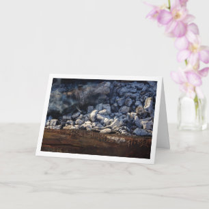 Cartão Fundo de carvão quente