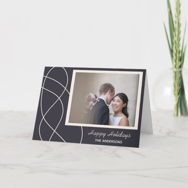 Cartão Fundo de fotos Abstrato minimalista personalizado (Frente)