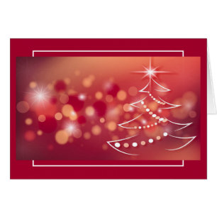 Cartão Fundo de inverno com árvore de Natal