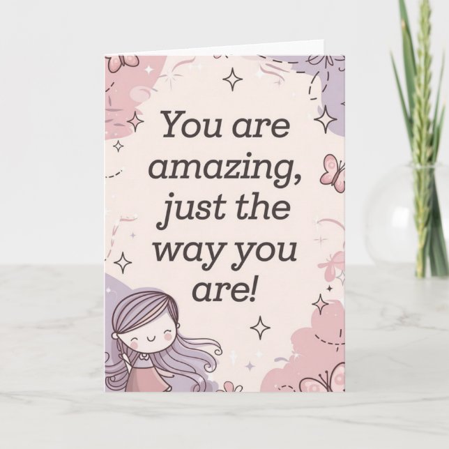 Cartão Fundo de Sonhos de Pastel Suave (Frente)