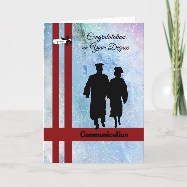 Cartão Fundo do Espaço da Placa Grau de comunicação (Frente)