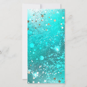 Cartão Fundo do Mint Turquoise Foil
