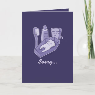 Cartão Funeral dos dentes