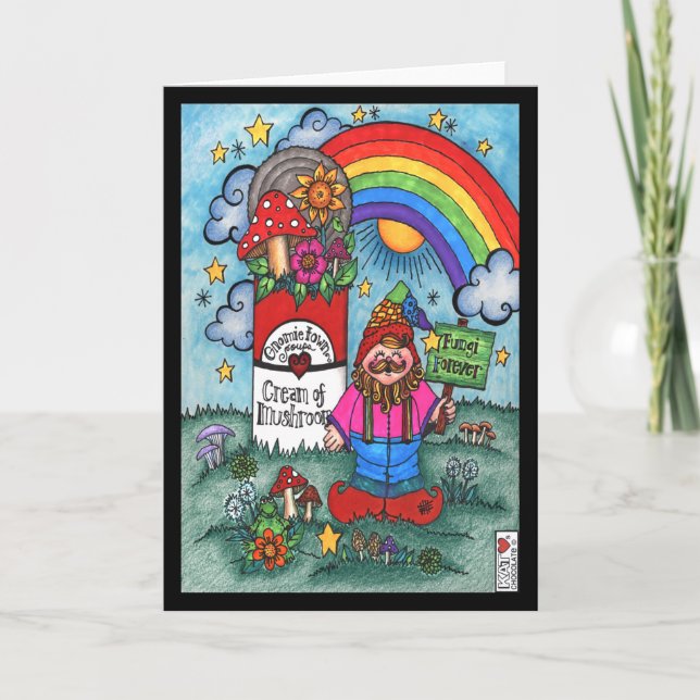 Cartão Fungi Forever Gnomie (Frente)