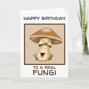 Cartão Fungi Mushroom Birthday