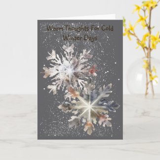 Cartão Funky Snowflake Friends Winter Card