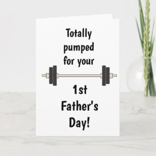Cartão Funny 1st Father's Day
