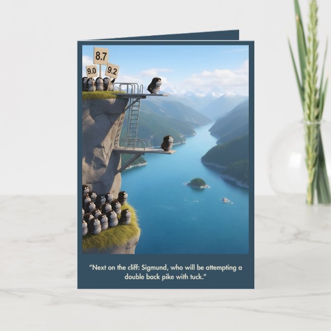 Cartão Funny 3D animal birthday card (Frente)