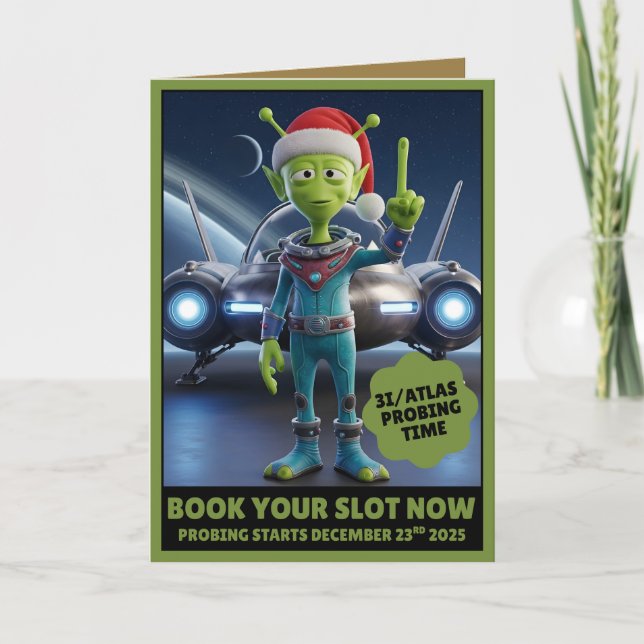 Cartão Funny 3I/ATLAS probing time card (Frente)