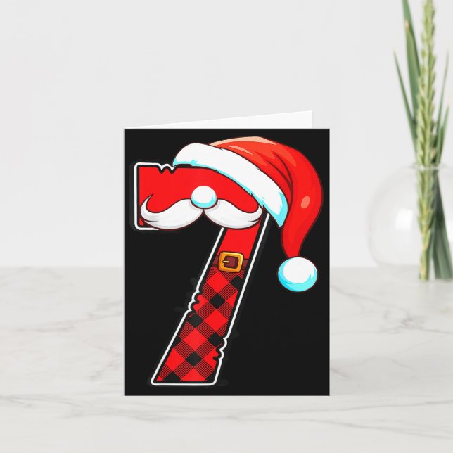 Cartão Funny 6 7 Couples Christmas Costume Matching Outfi (Frente)