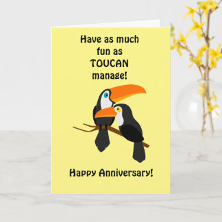 Cartão Funny and cute anniversary