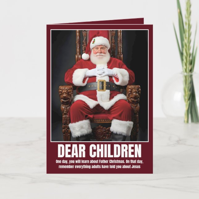 Cartão Funny atheist (Frente)