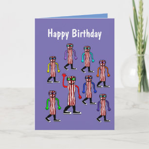 Cartão Funny Bacon & Egg Birthday Card Gift