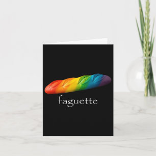 Cartão Funny Baguette Rainbow Faguette Lgbt Pride Mês
