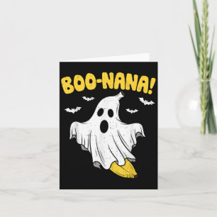 Cartão Funny Banana Ghost Boo Pun Halloween Costume Men W