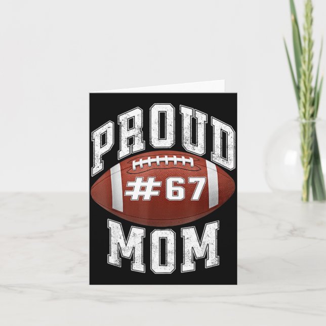 Cartão Funny Basketball Mom 67 Meme Proud Mama Design  (Frente)