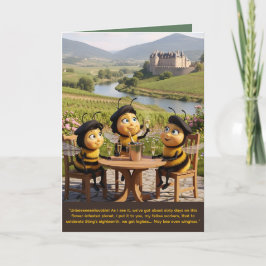 Cartão Funny Bee Birthday Card