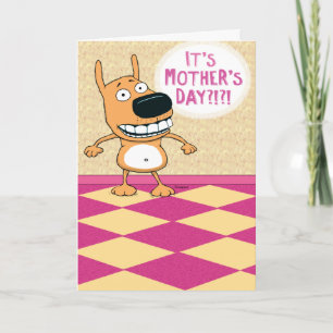 Cartão Funny Belly Rub Mother's Day Card
