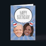 Cartão Funny Biden Harris Birthday<br><div class="desc">Cartões e Designs de Saudação Política,  por PolitiCardz.com Designs,  para todas as ocasiões: Cartões de natal Políticos,  Cartões de Aniversário Políticos,  Cartões de Humor Políticos e Saudações Personalizadas. Compre os presentes e engrenagens políticos únicos em PolitiClothes.com Camisas políticas,  adesivos,  capuzes,  botões,  canecas,  sinais,  Posters e muito mais! www.PolitiCardz.com   www.PolitiClothes.com</div>