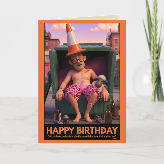 Cartão Funny Birthday Card (Frente)