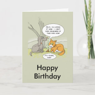 Cartão Funny birthday card: Dog Poo