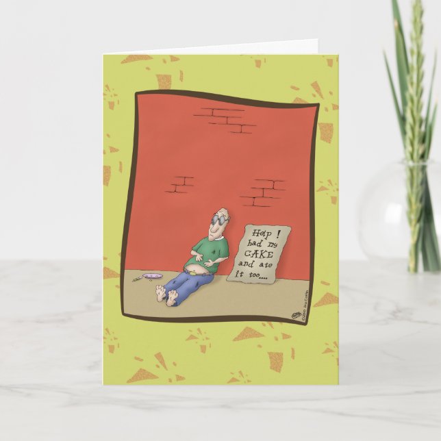 Cartão Funny Birthday Cards: Fulfilling Day (Frente)