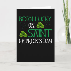 Cartão Funny Birthday Lucky On Saint Patrick's Day