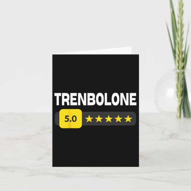 Cartão Funny Bodybuilding Trenbolone Tren Trenbo E Ster (Frente)