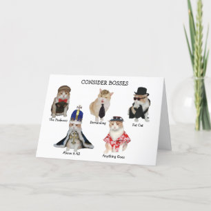 Cartão Funny Boss Birthday