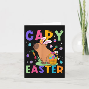 Cartão Funny Capybara Day Capy Easter Ovos Capy Lo