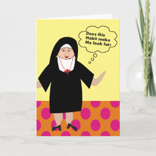 Cartão Funny Catholic Nun Quote Cards