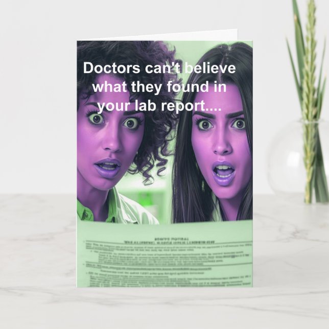 Cartão funny chocolate lover get well wish (Frente)