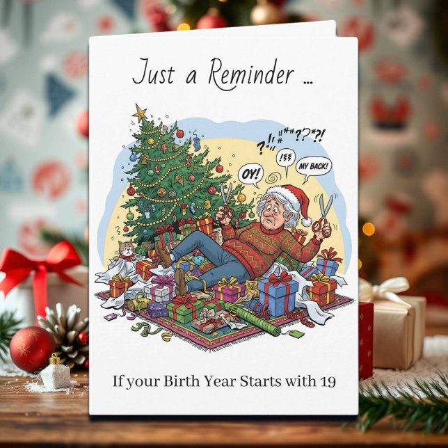 Cartão Funny Christmas Card for Boomers & Gen Xers (Criador carregado)