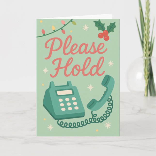 Cartão Funny Christmas Card for Front Desk Worker (Frente)