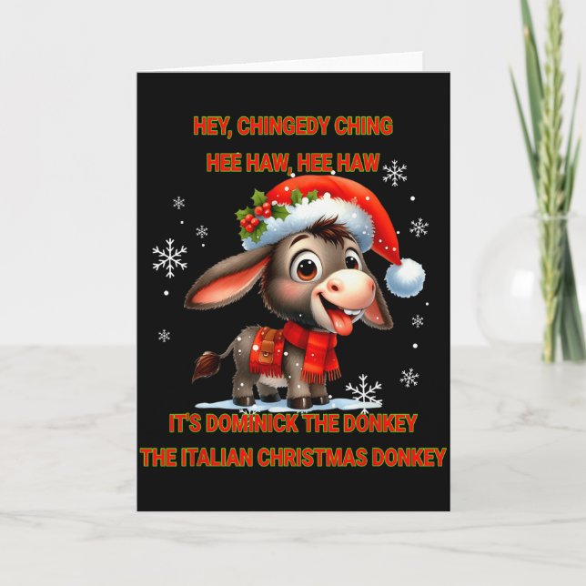 Cartão Funny Christmas Italian Christmas Dominick The  (Frente)