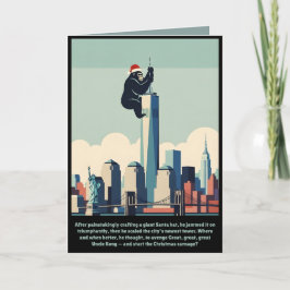 Cartão Funny Christmas New York