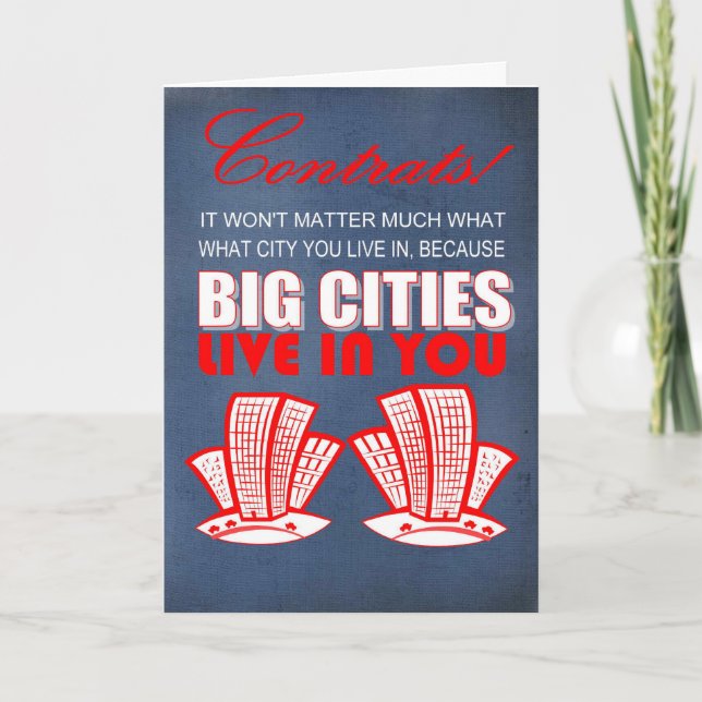 Cartão funny congratulations to graduate (Frente)