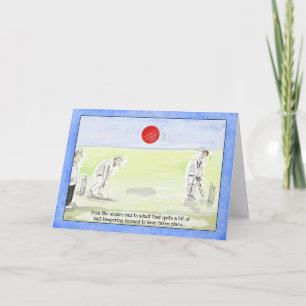 Cartão Funny Cricket Birthday Card